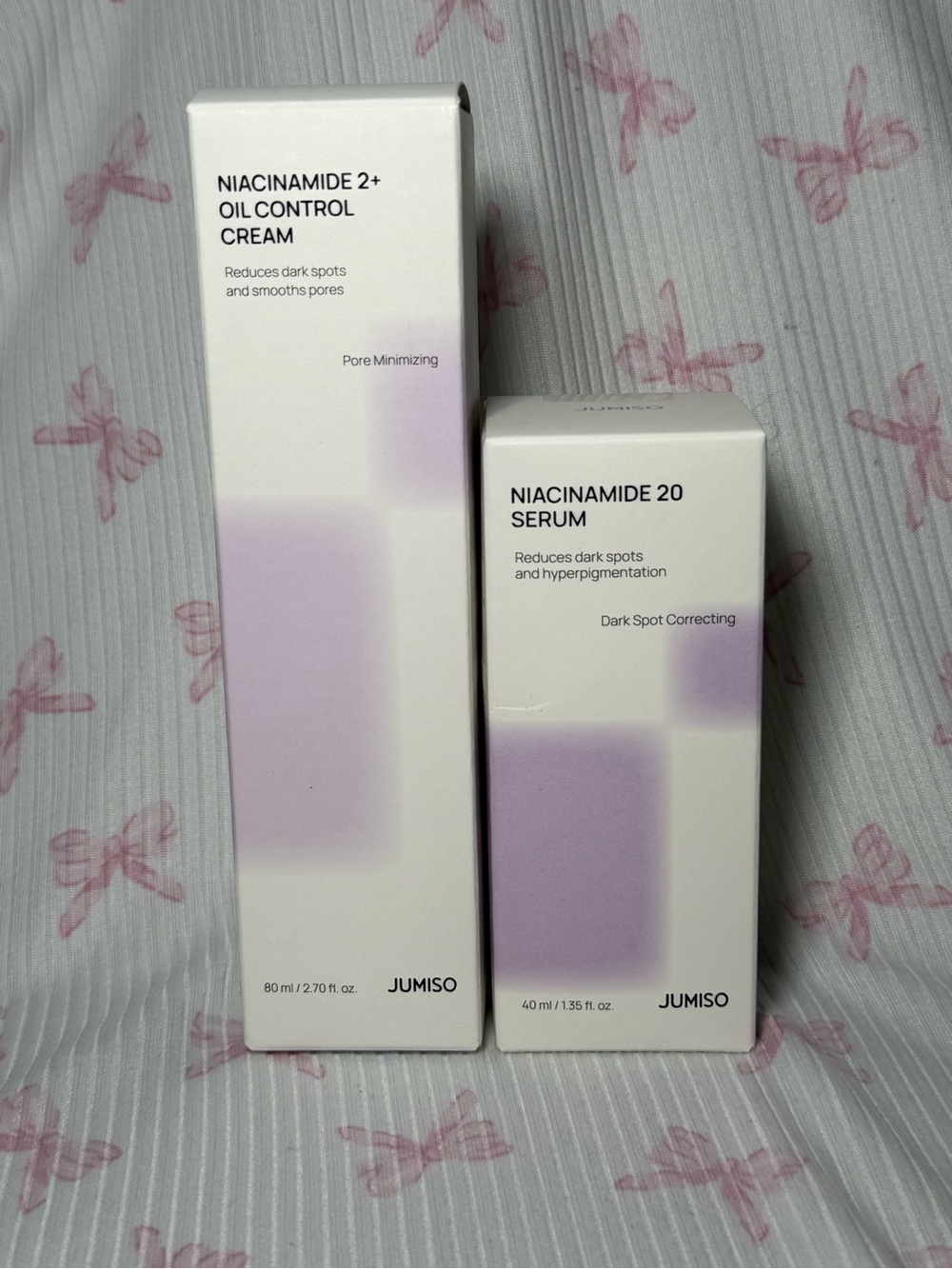 Jumiso Oil control cream & Niacinamide serum duo